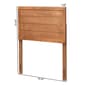 Baxton Studio Seren Walnut Brown Wood Twin Size Headboard - image 5