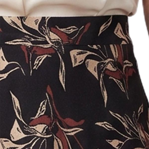 Petite NY Collection Pull On Floral Hacci Midi Skirt