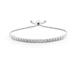 Nova Star(R) Sterling Silver Lab Grown Diamond Bolo Tennis Bracelet