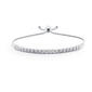 Nova Star&#40;R&#41; Sterling Silver Lab Grown Diamond Bolo Tennis Bracelet - image 1