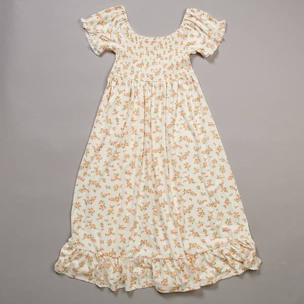 Girls (7-16) No Comment Short Sleeve Smock Bodice Cherished Dress - image 