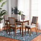 Baxton Studio Suvi Modern Walnut Brown Wood 5pc.Dining Set - image 7