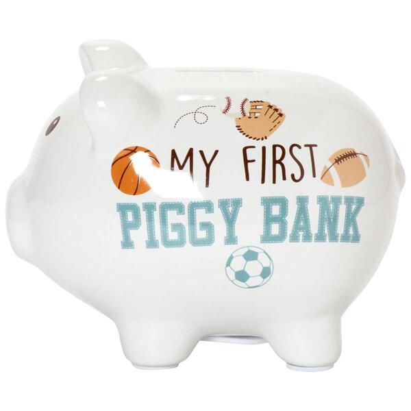 Baby Boy Baby Essentials&#40;R&#41; My 1st Sports Piggy Bank - image 