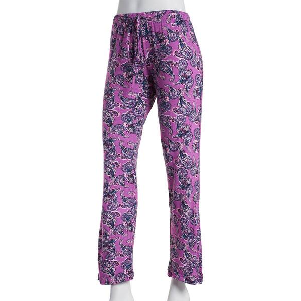 Petite Jessica Simpson Holiday Paisley Pajama Pants - image 