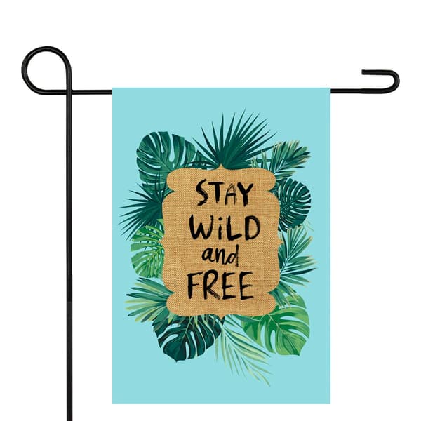 Northlight Seasonal Wild and Free Tropical Outdoor Garden Flag
