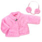 Sophia&#39;s(R) Fur Coat and Earmuff Headband Set - image 1