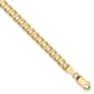Mens Gold Classics&#40;tm&#41; 4.5mm. 14k Open Concave Curb Chain Bracelet - image 1