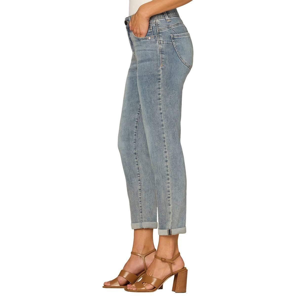 Petite Democracy “Ab”solution® Mid Rise Roll Cuff Ankle Jeans