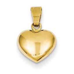 Gold Classics(tm) 14kt. Gold  Puffed Heart Charm