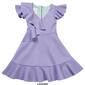 Girls &#40;7-16&#41; Bonnie Jean Flutter Sleeve Side Ruffle Dress - image 2