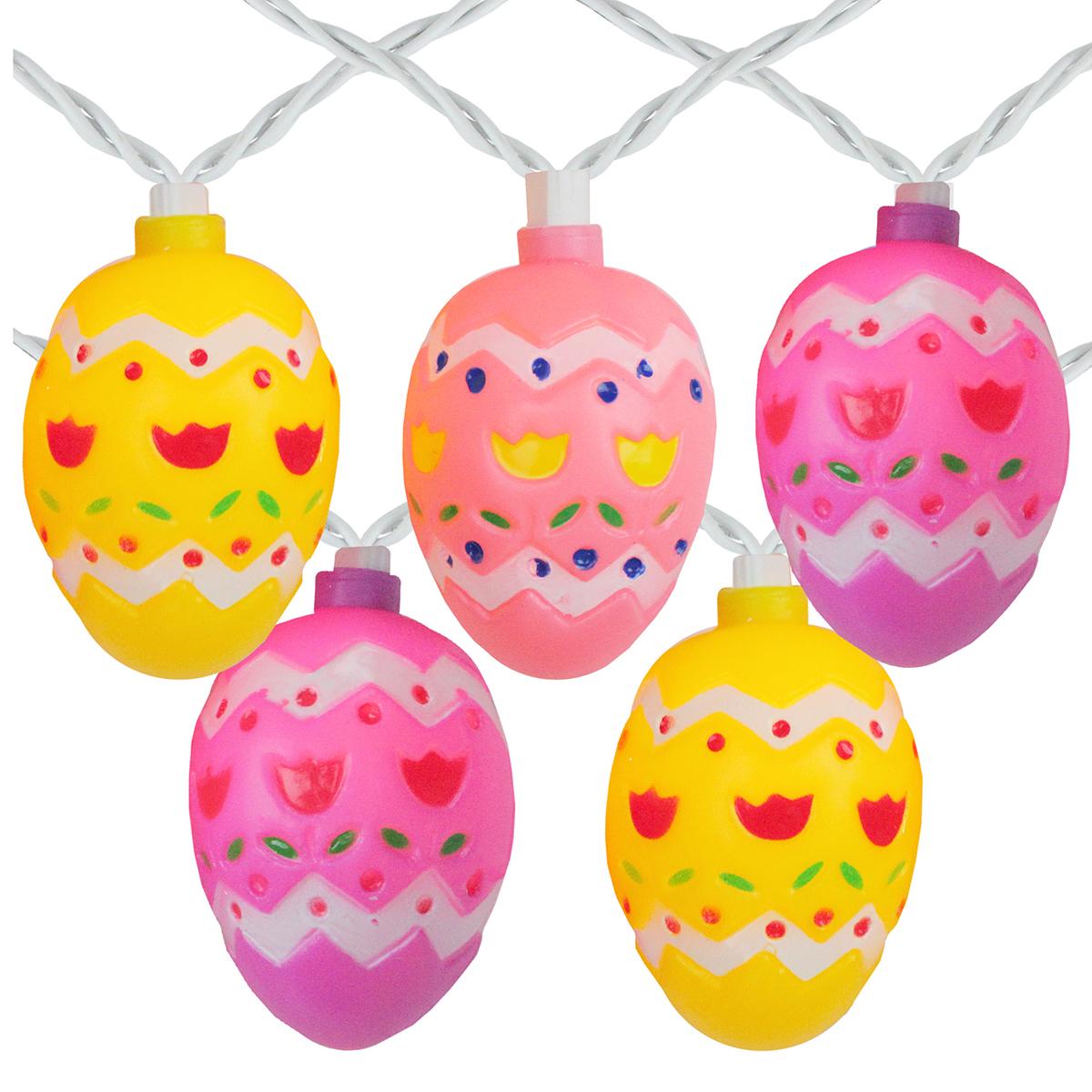 Northlight Seasonal 10 Count Multi-Color Easter Egg Light...
