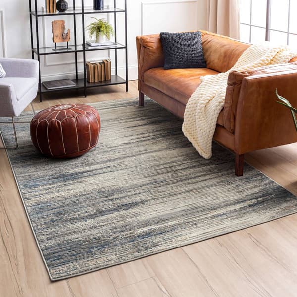 Mohawk Home Furie Stripe Light Grey Large Area Rug