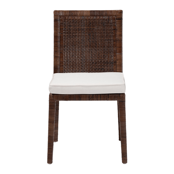 bali & pari Sofia Rattan Dining Chair with Cushion