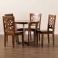 Baxton Studio Brava Walnut Brown Finished Wood 5pc. Dining Set - image 8