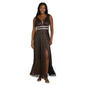 Womens R&M Richards Sleeveless V-Neck Rhinestone Evening Gown - image 1