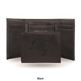 Mens NFL Tampa Bay Buccaneers Faux Leather Trifold Wallet