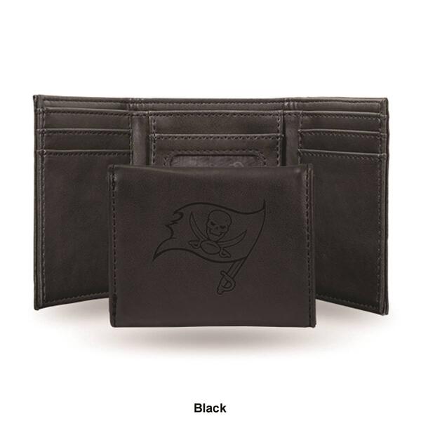 Mens NFL Tampa Bay Buccaneers Faux Leather Trifold Wallet