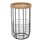 9th & Pike(R) Round Wood Tray Top Accent Table - image 1