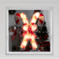 Northlight Candy Cane Christmas Window Silhouette - image 3