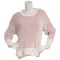 Juniors No Comment Matte Chenille Plaited Rib Pullover Sweater - image 1