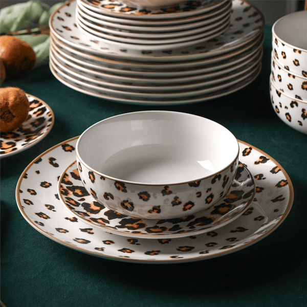 Christian Siriano Majestic 12pc. Porcelain Dinnerware Set
