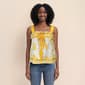 Womens MNK Ribbon Bows Floral Eyelet Tank Top - image 1
