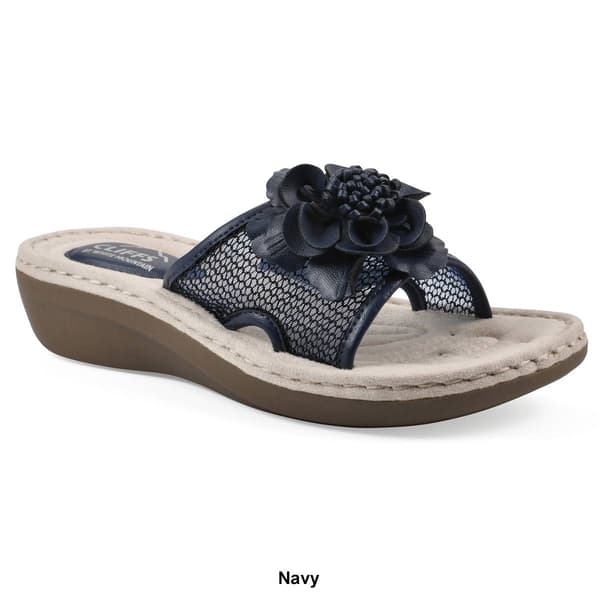 Womens Cliffs by White Mountain Chill Floral Wedge Sandals