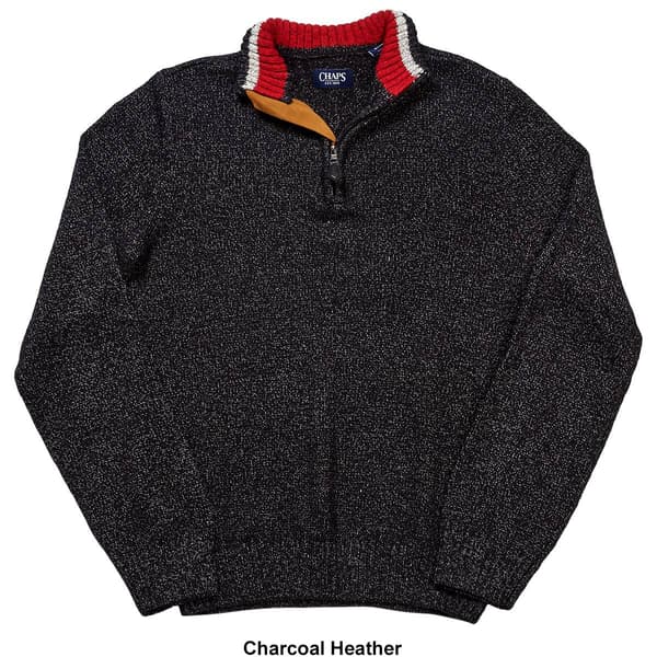 Mens Chaps 1/4 Zip Holiday Twist Sweater