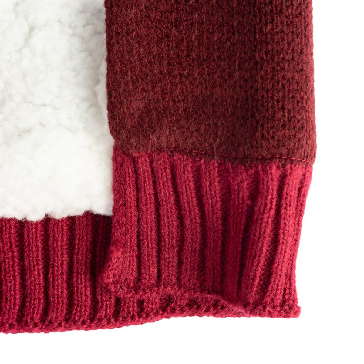 Holiday Pet Sweater - Burgundy