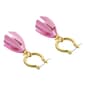 Betsey Johnson Garden Glam Tulip Huggie Hoop Earrings - image 3