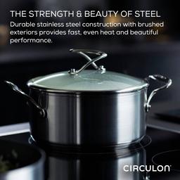 Circulon® 2pc. Stainless Steel Frying Pan Set