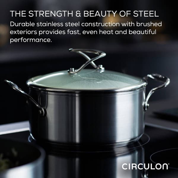 Circulon® 2pc. Stainless Steel Frying Pan Set