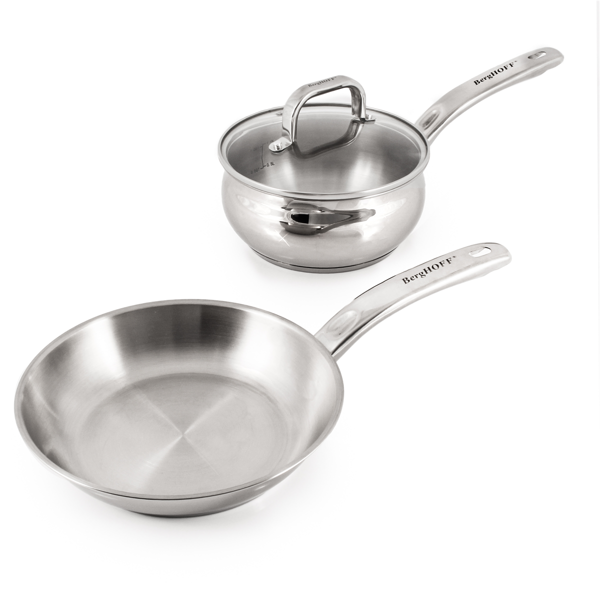 BergHOFF Belly Shape 3pc. Fry Pan & Saucepan Cookware Set