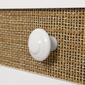 South Shore Balka White and Faux Printed Rattan End Table - image 7