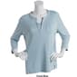 Womens Hasting &amp; Smith 3/4 Sleeve Banded Jewel Neck 2Fer Tee - image 7