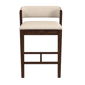 HH2 Home Dresden Walnut Fabric Counter Height Stool - image 3