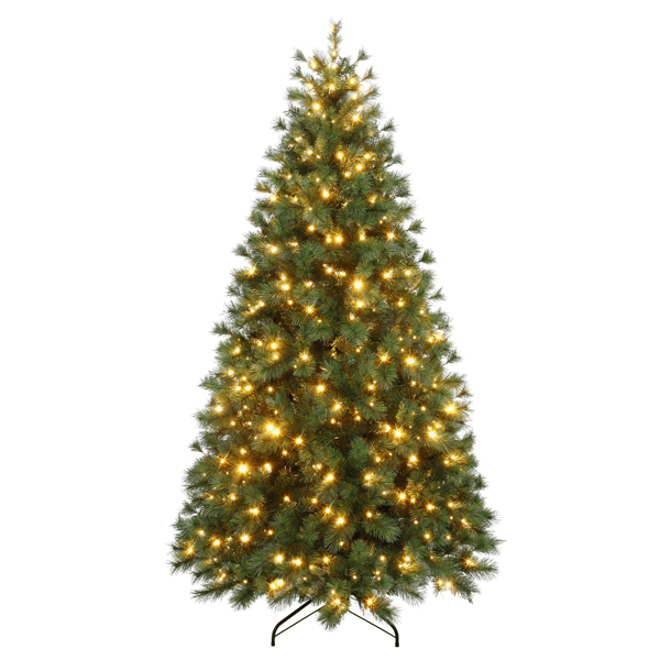 Puleo International 6.5ft. Pre-Lit Colorado Pine Christmas Tree