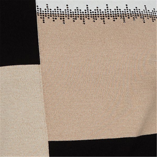 Petite Alfred Dunner Travel Advisory Color Block Sweater