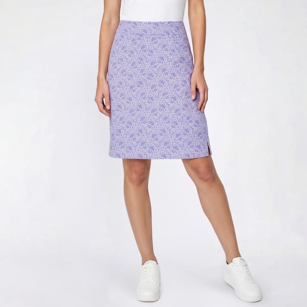 Womens Napa Valley Ditsy Floral Super Stretch Split Hem Skort - image 