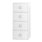 L''Baiet 52.2in 4-Tier Tall Enclosed Storage Bookcase with 8-Doors - image 1