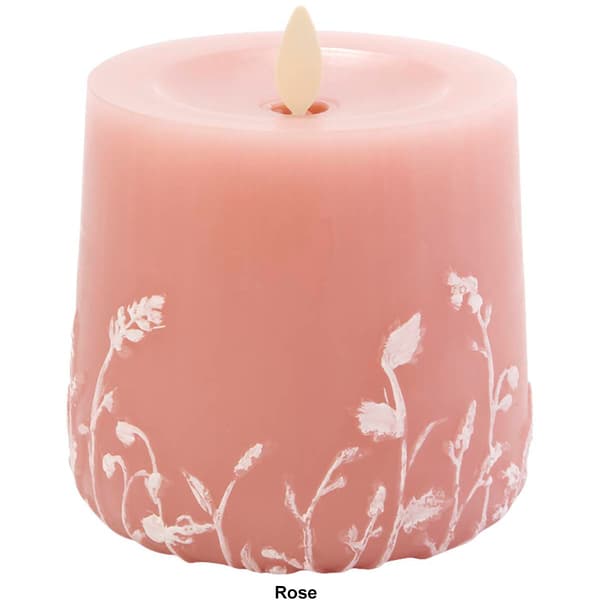 Luminara 4x4.5 Embossed Teardrop Flameless LED Candle Boscov's