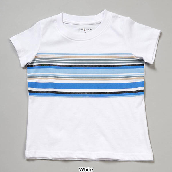 Toddler Boy Tales & Stories Striped Panel Graphic Tee
