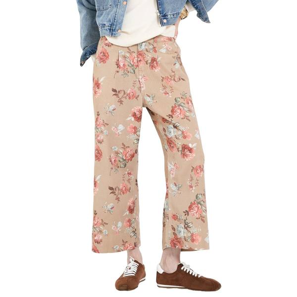 Womens MNK Floral Wide Leg Jeans