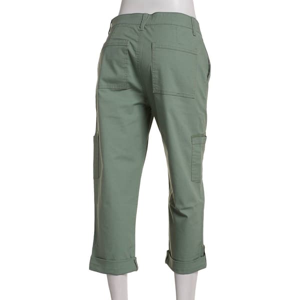 Womens Gloria Vanderbilt Solid Utility Cargo Capri Pants