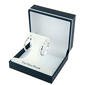 Fine Silver Plated 26mm Diamond Cut Hoop Earrings - image 2