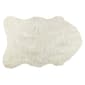 9th & Pike(R) Off White Faux Sheepskin Shag Accent Rug - image 1