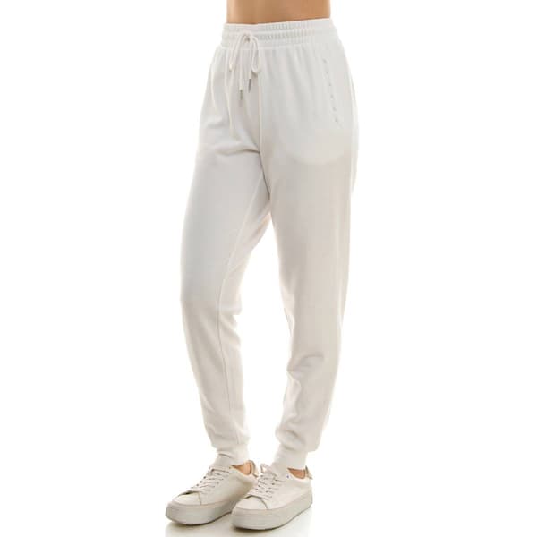 Womens Nanette Lepore Pearl Trim Pocket Joggers