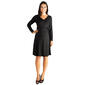 Womens 24/7 Comfort Apparel Belted Maternity Wrap Dress - image 1