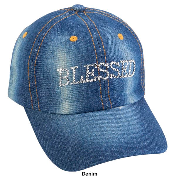 Womens Madd Hatter Bling Blessed Baseball Cap