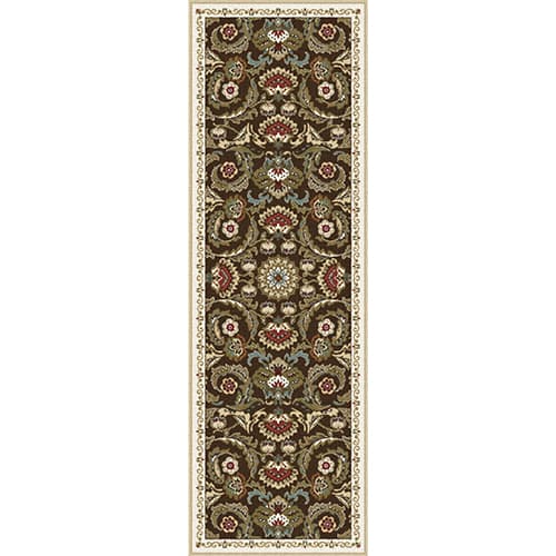 Tayse Majesty Greta Brown Runner Rug - image 